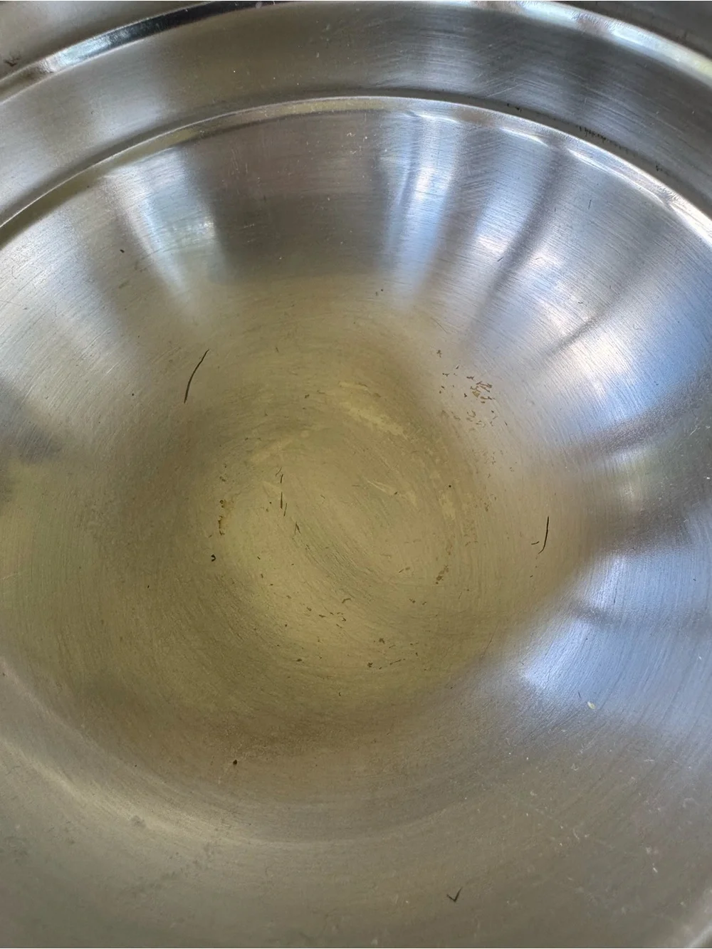 Pottery Barn Silver Pedestal Bowl with Family Script Accent